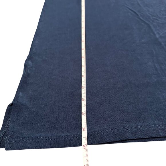 Chico's Shirt Size 3 XL Navy Blue Traveler Classic Side-Slit Tank India Ink - Picture 8 of 10